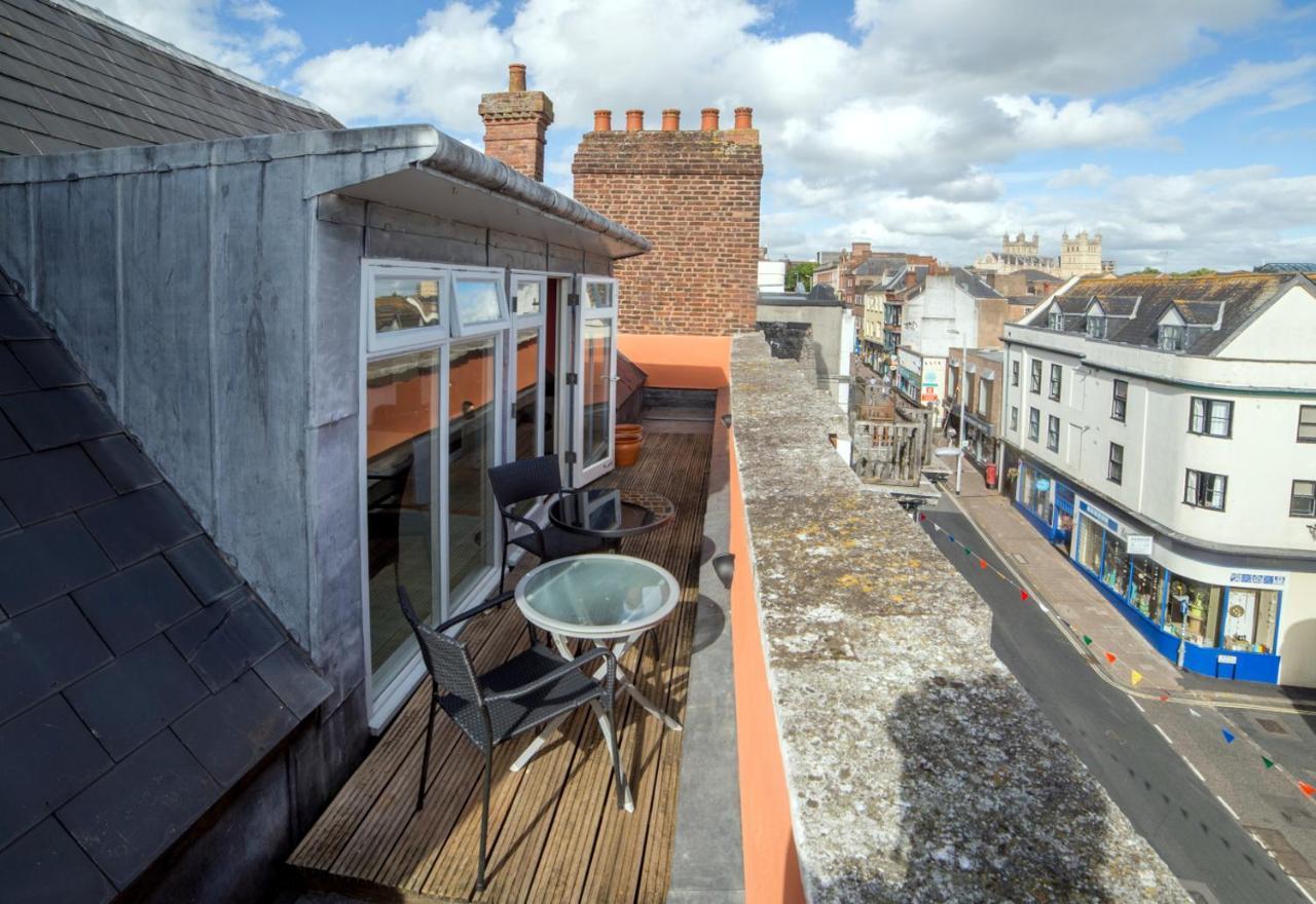 Stunning Central Exeter Apartment With Balcony And Fantastic View Bagian luar foto
