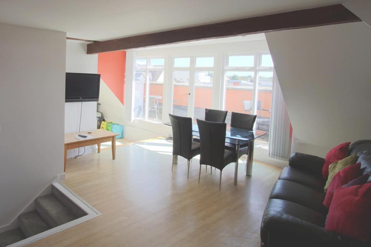 Stunning Central Exeter Apartment With Balcony And Fantastic View Bagian luar foto